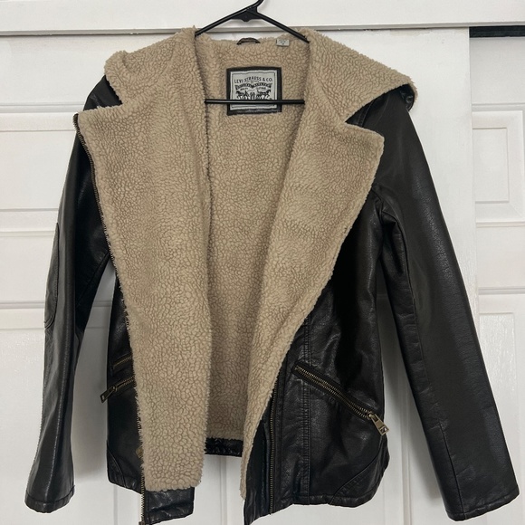Levi's Faux Leather Bomber Jacket - Picture 3 of 6